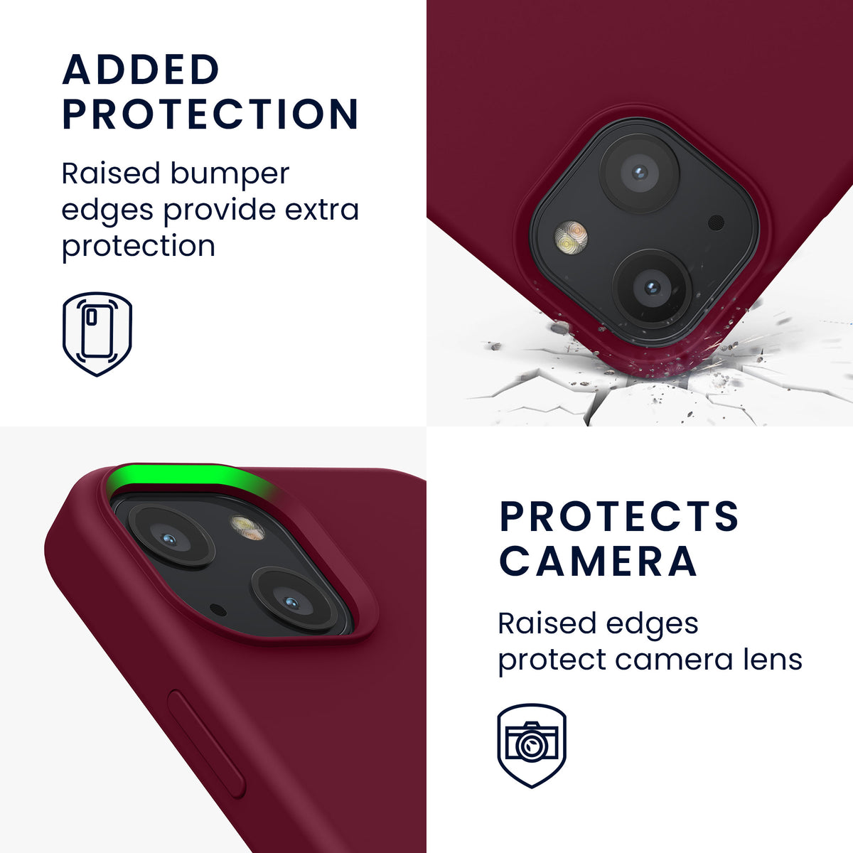 kwmobile Handyhülle für iPhone 13 mini Case - kabelloses Laden