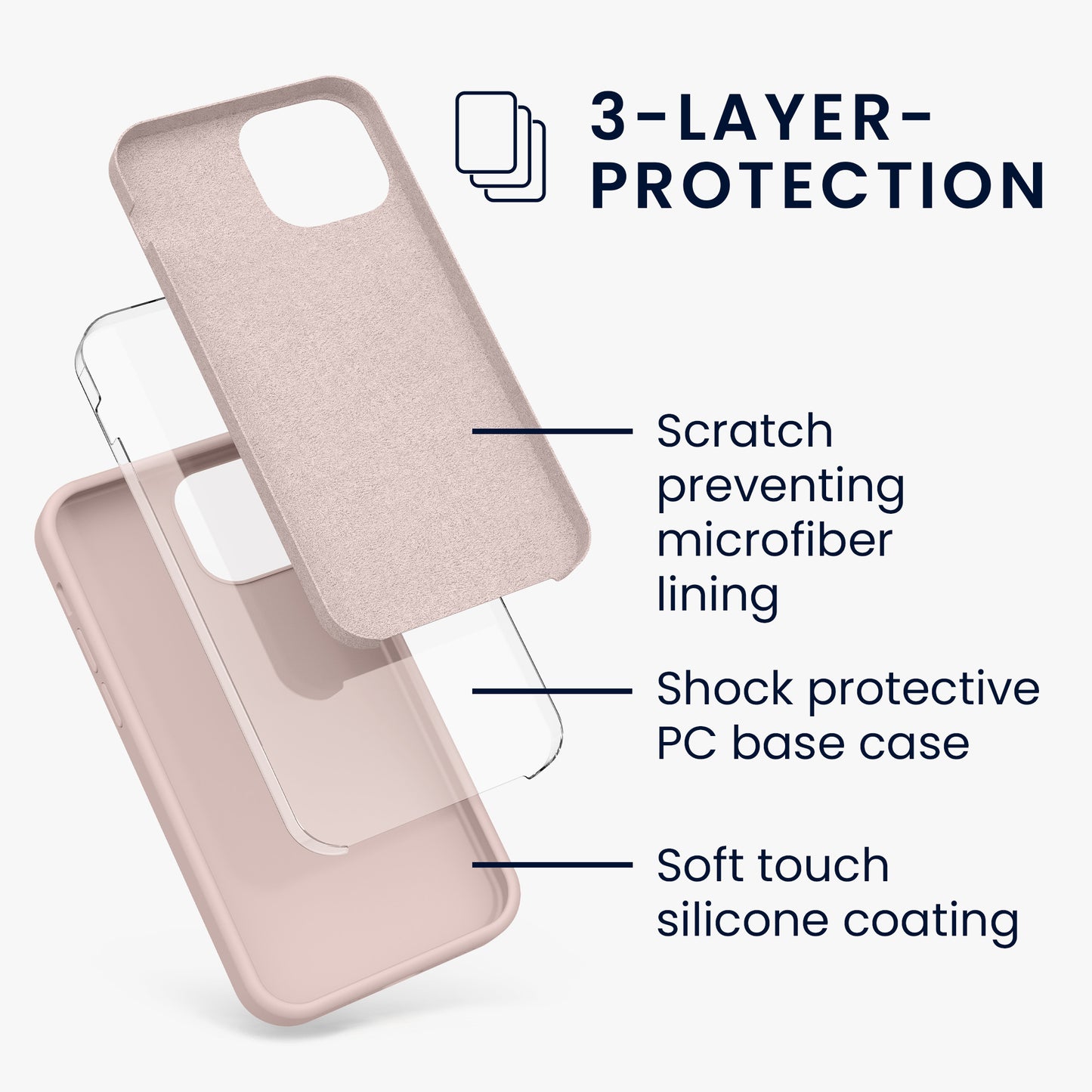 kwmobile Handyhülle für iPhone 13 mini Case - kabelloses Laden
