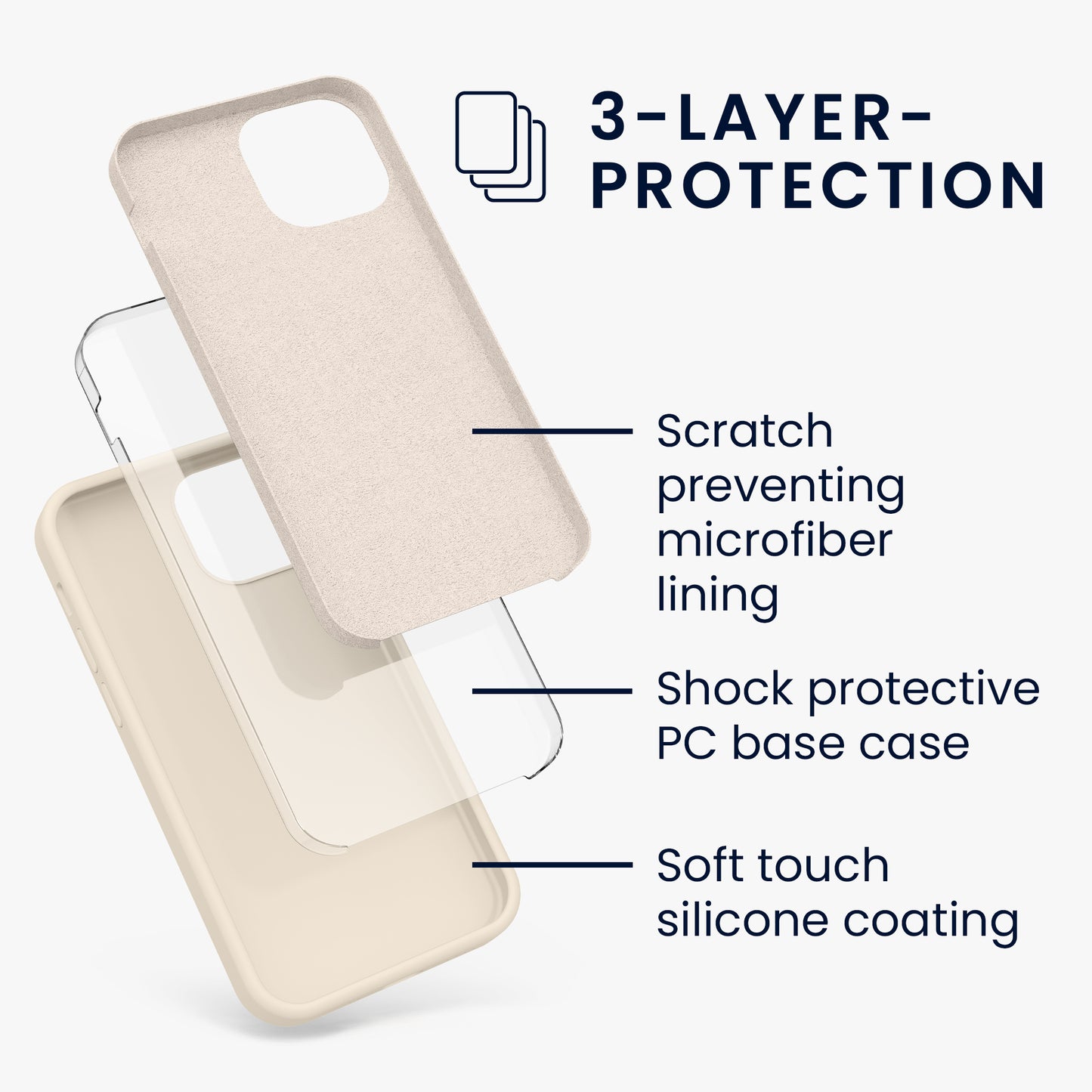 kwmobile Handyhülle für iPhone 13 mini Case - kabelloses Laden