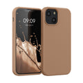 kwmobile Handyhülle für iPhone 13 mini Hülle, für iPhone 13 mini Case - Hülle Silikon - kabelloses Laden - Cappuccino Cappuccino  