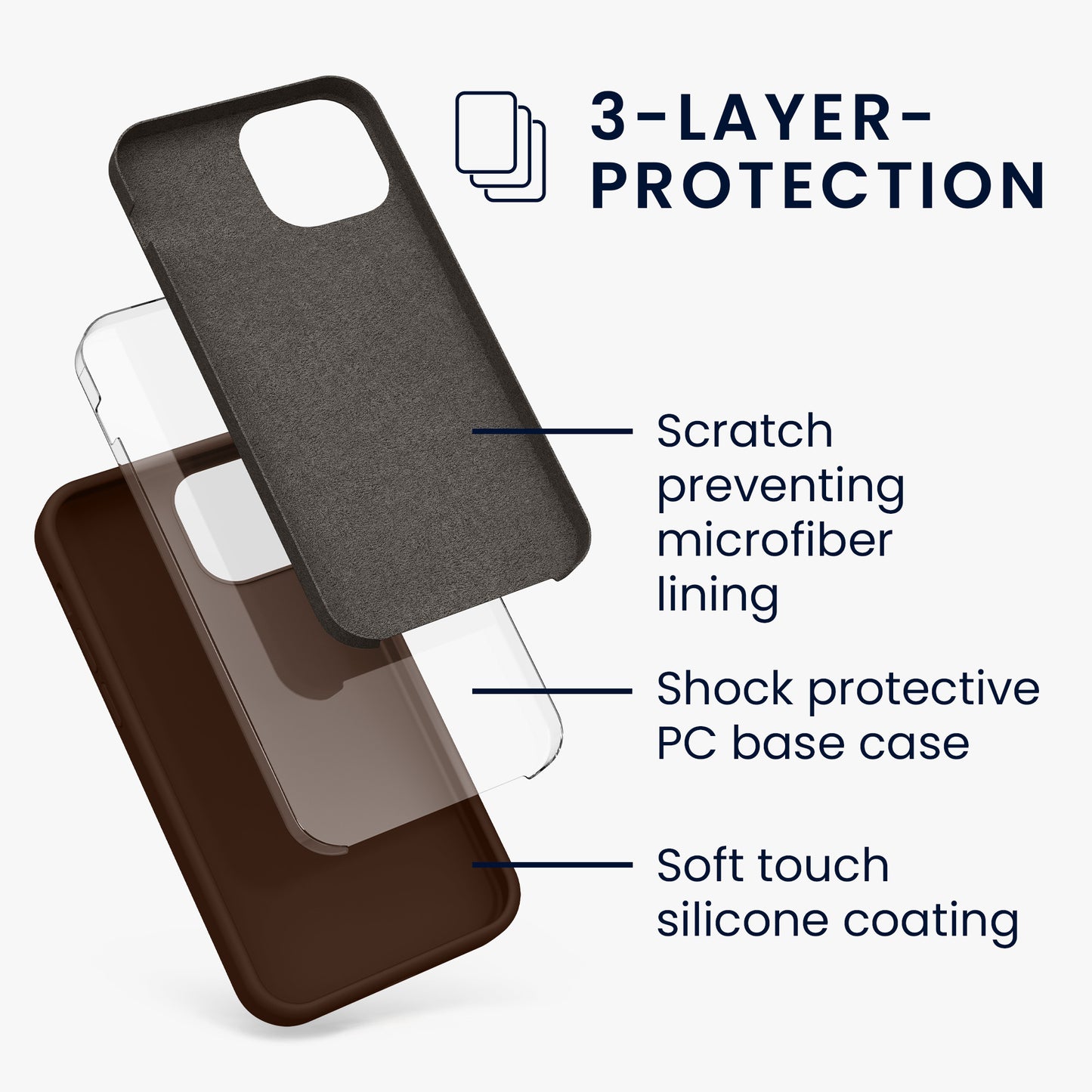 kwmobile Handyhülle für iPhone 13 mini Case - kabelloses Laden