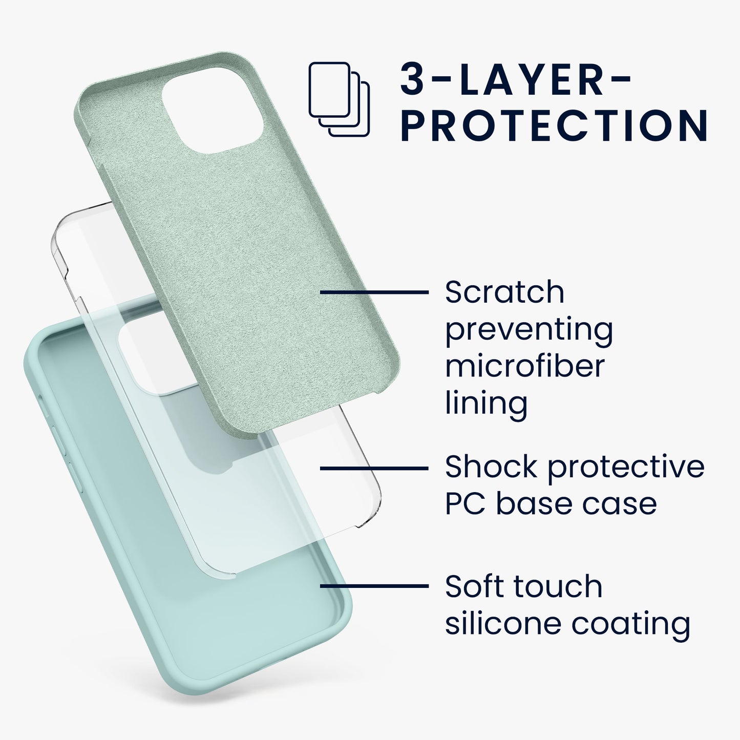 kwmobile Handyhülle für iPhone 13 mini Case - kabelloses Laden