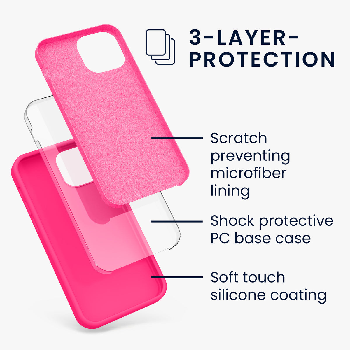 kwmobile Handyhülle für iPhone 13 mini Case - kabelloses Laden