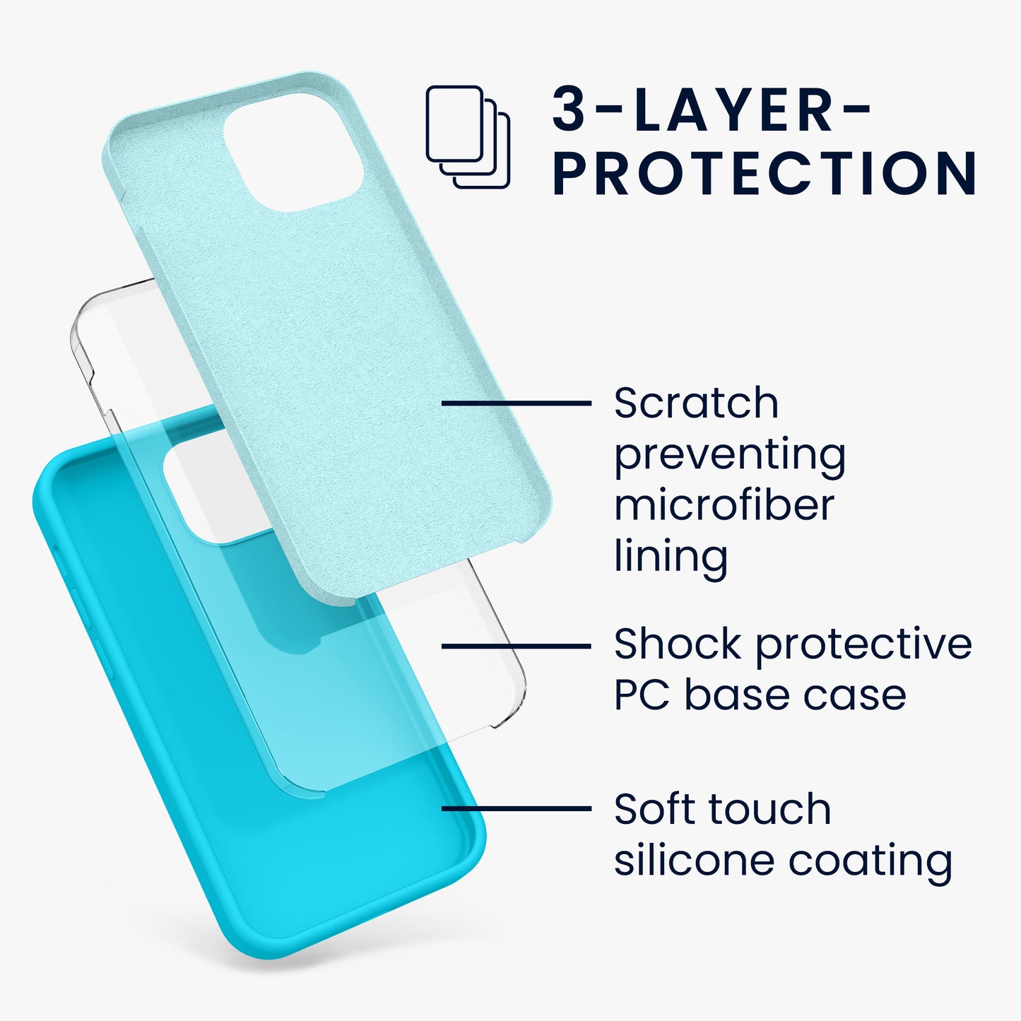 kwmobile Handyhülle für iPhone 13 mini Case - kabelloses Laden