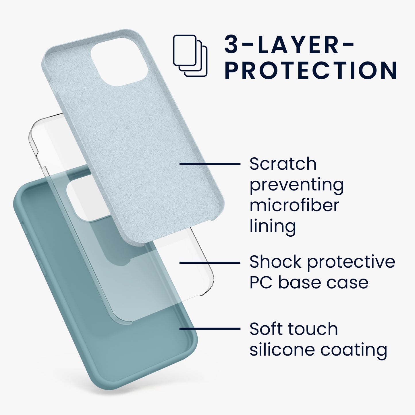 kwmobile Handyhülle für iPhone 13 mini Case - kabelloses Laden