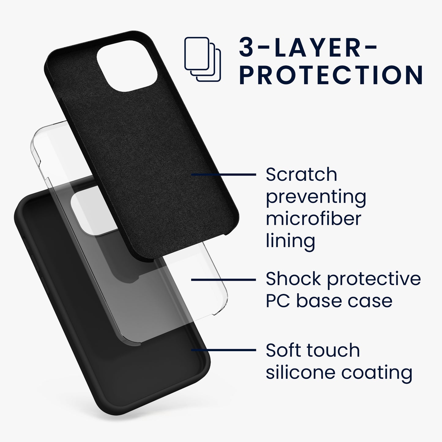kwmobile Handyhülle für iPhone 13 mini Case - kabelloses Laden