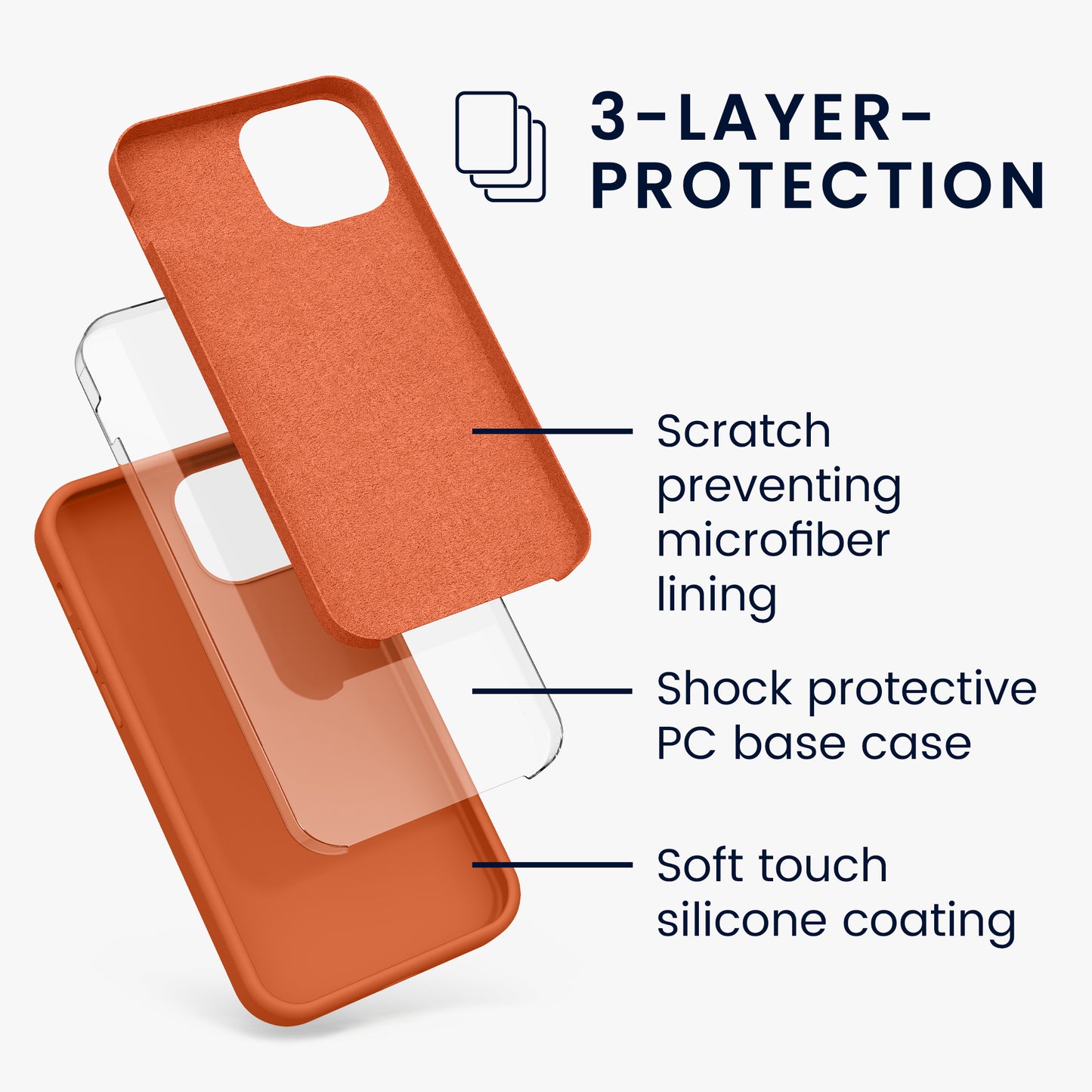 kwmobile Handyhülle für iPhone 13 mini Case - kabelloses Laden