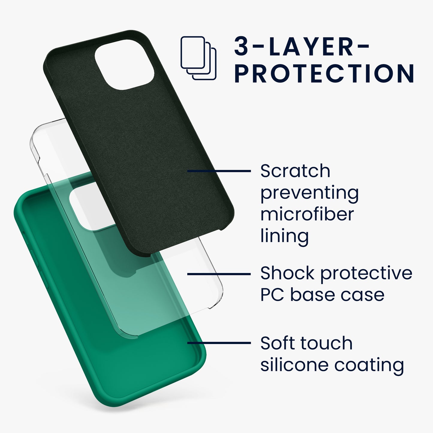 kwmobile Handyhülle für iPhone 13 mini Case - kabelloses Laden