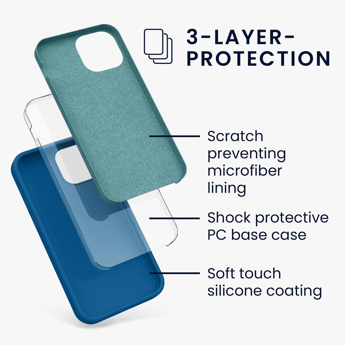 kwmobile Handyhülle für iPhone 13 mini Case - kabelloses Laden