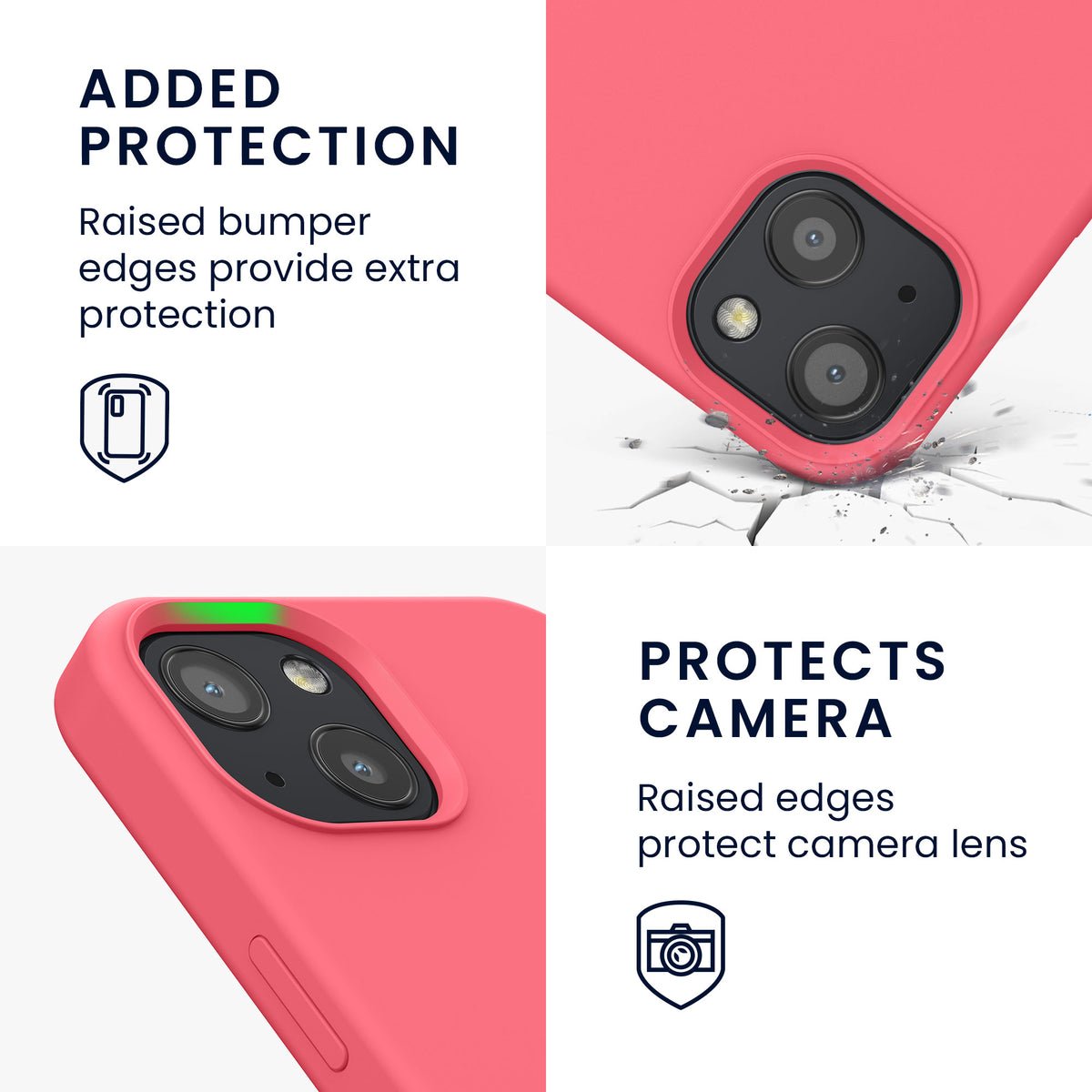 kwmobile Handyhülle für iPhone 13 Case - kabelloses Laden