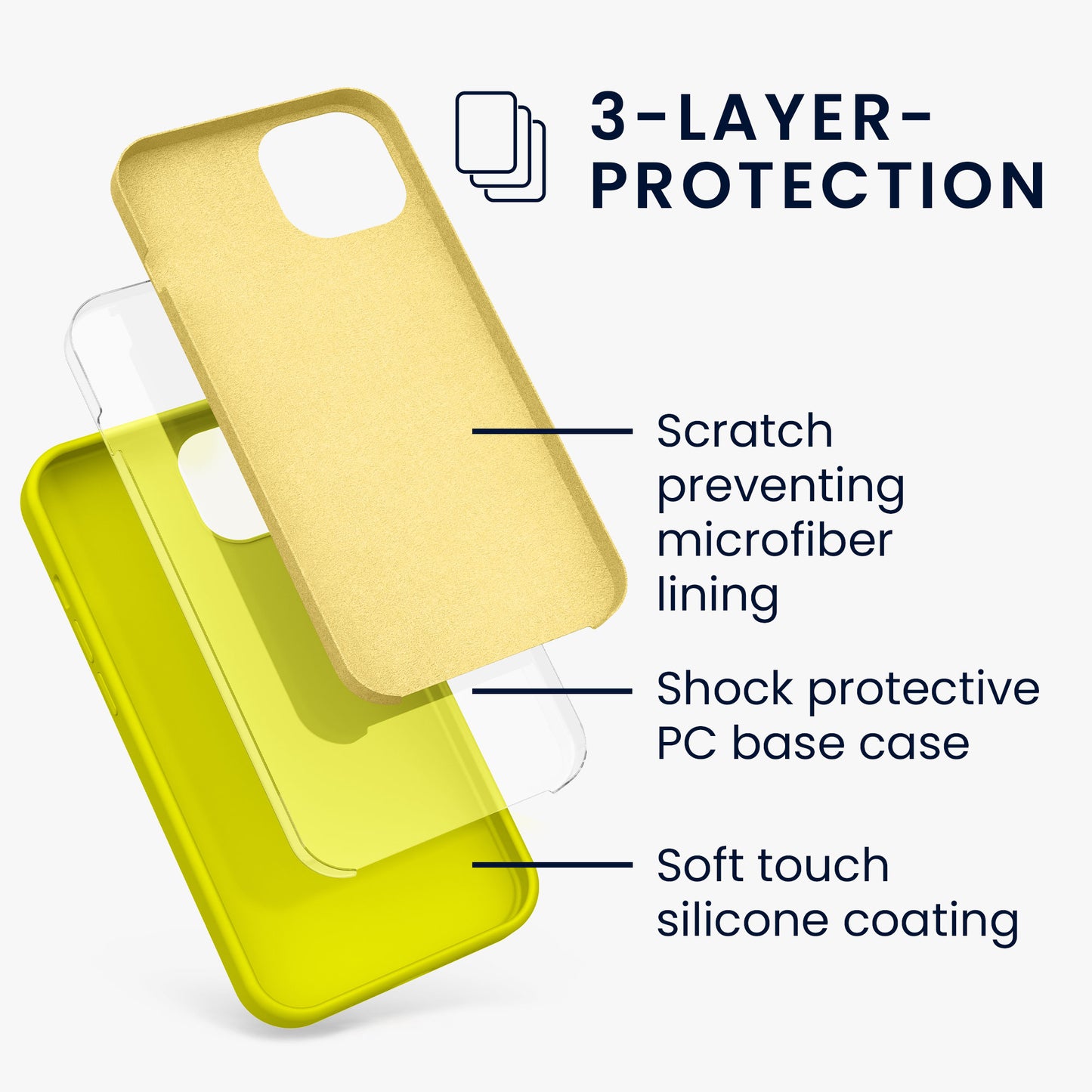 kwmobile Handyhülle für iPhone 13 Case - kabelloses Laden
