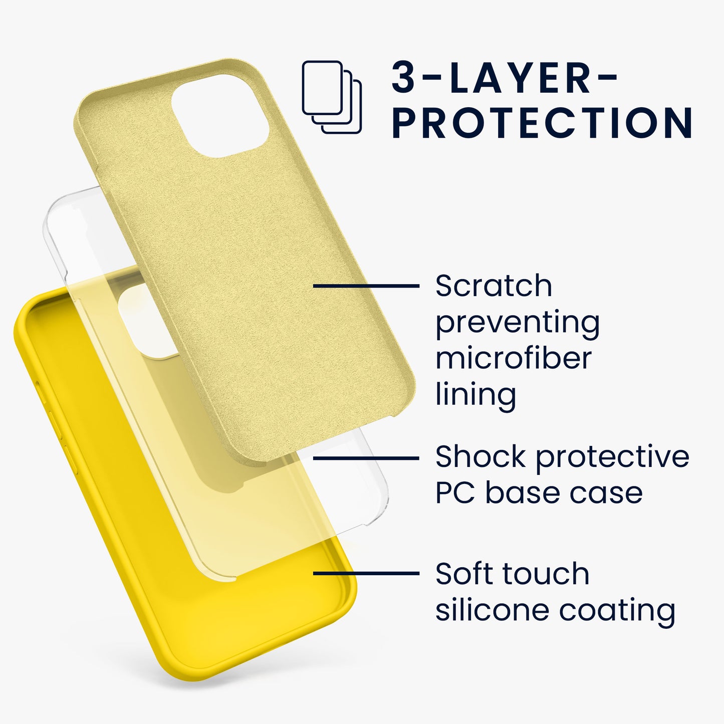 kwmobile Handyhülle für iPhone 13 Case - kabelloses Laden