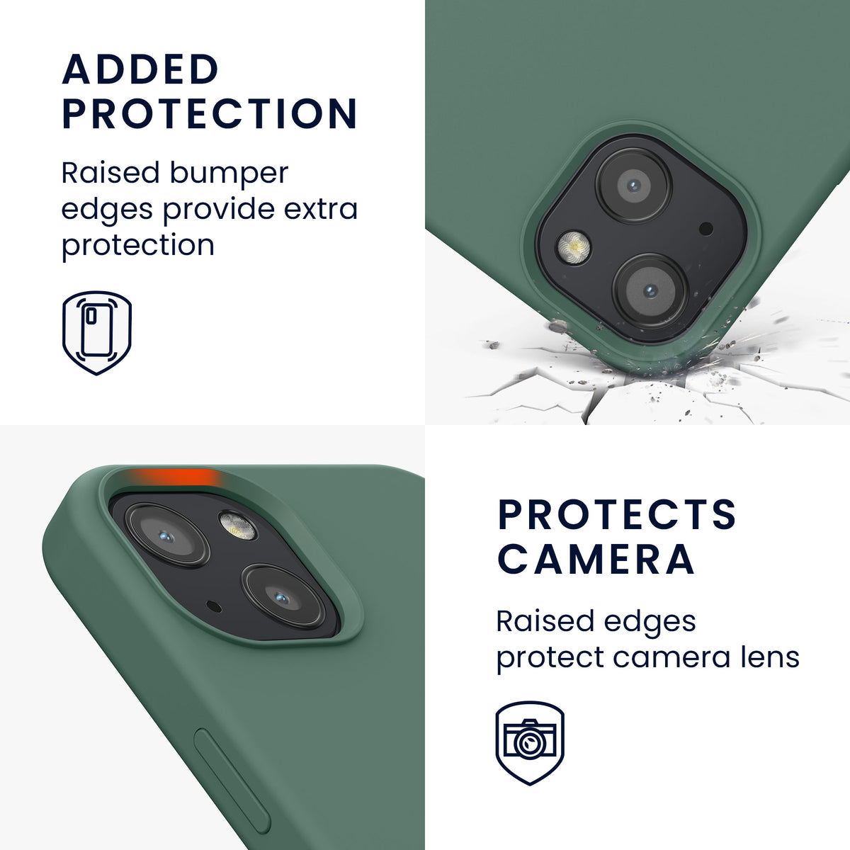 kwmobile Handyhülle für iPhone 13 Case - kabelloses Laden