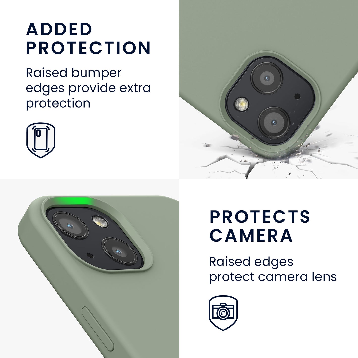 kwmobile Handyhülle für iPhone 13 Case - kabelloses Laden