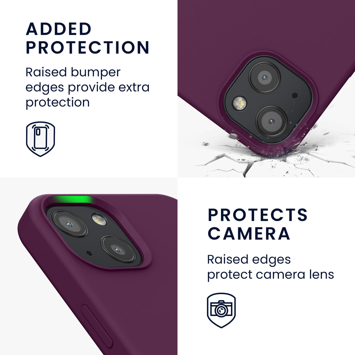 kwmobile Handyhülle für iPhone 13 Case - kabelloses Laden