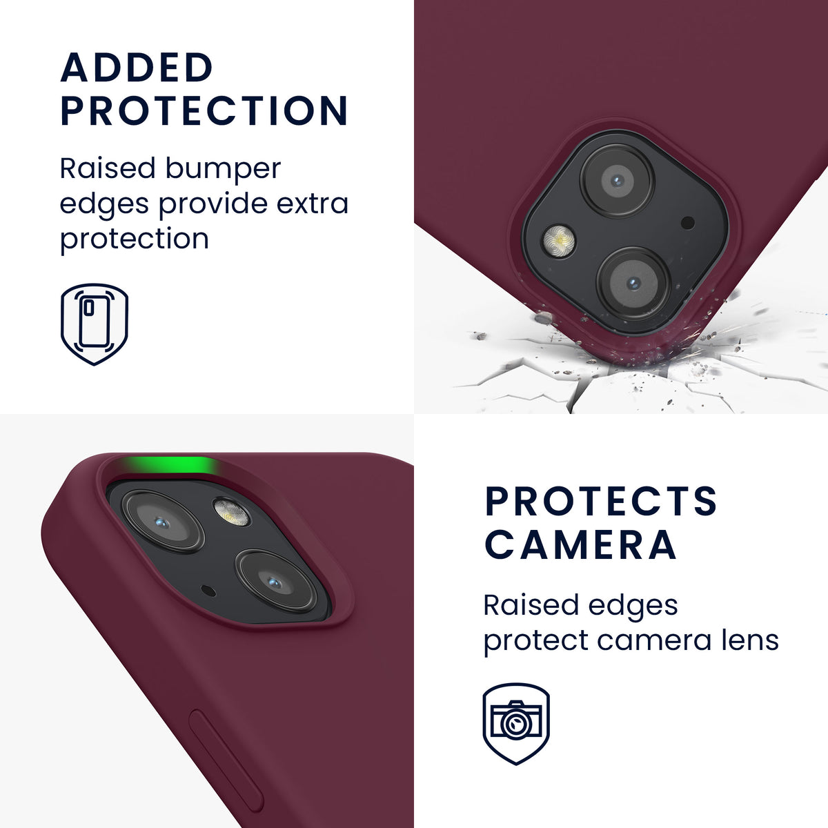 kwmobile Handyhülle für iPhone 13 Case - kabelloses Laden
