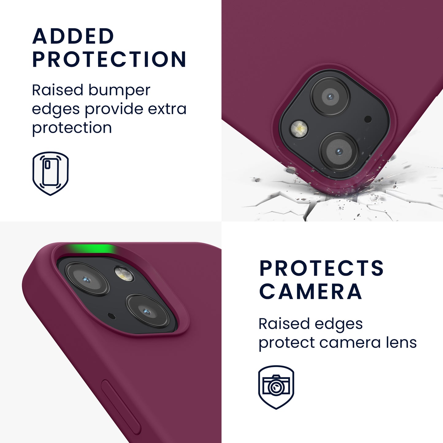 kwmobile Handyhülle für iPhone 13 Case - kabelloses Laden
