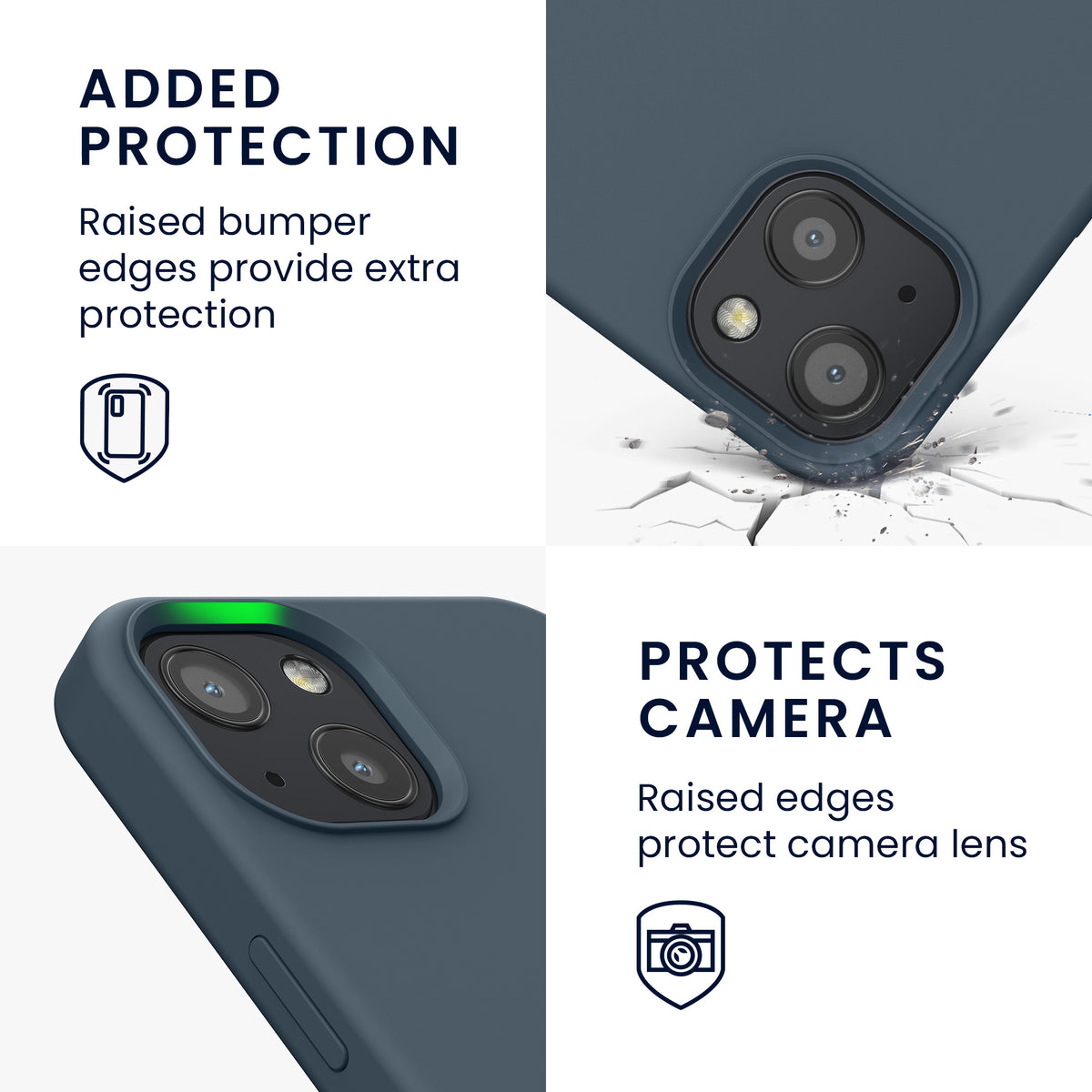 kwmobile Handyhülle für iPhone 13 Case - kabelloses Laden