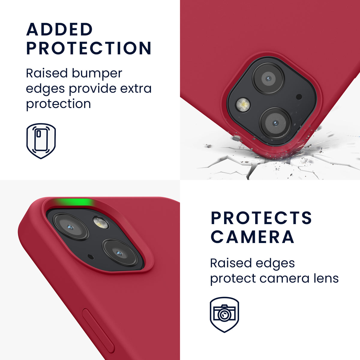 kwmobile Handyhülle für iPhone 13 Case - kabelloses Laden