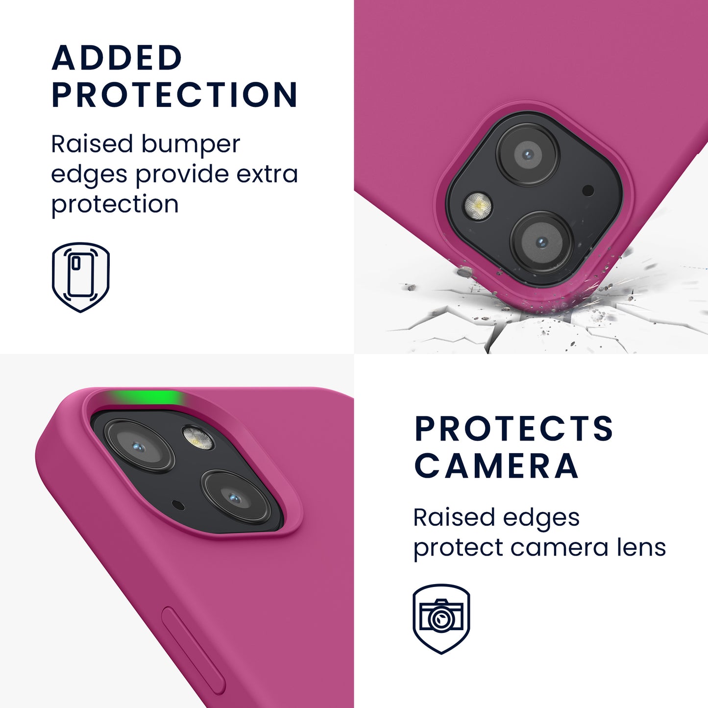 kwmobile Handyhülle für iPhone 13 Case - kabelloses Laden