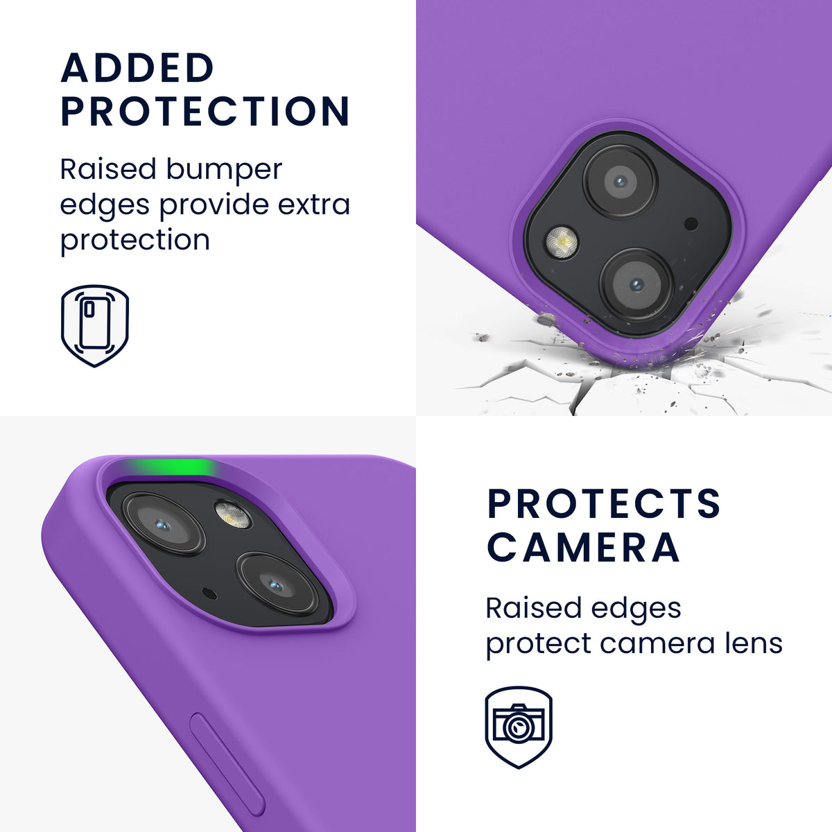 kwmobile Handyhülle für iPhone 13 Case - kabelloses Laden