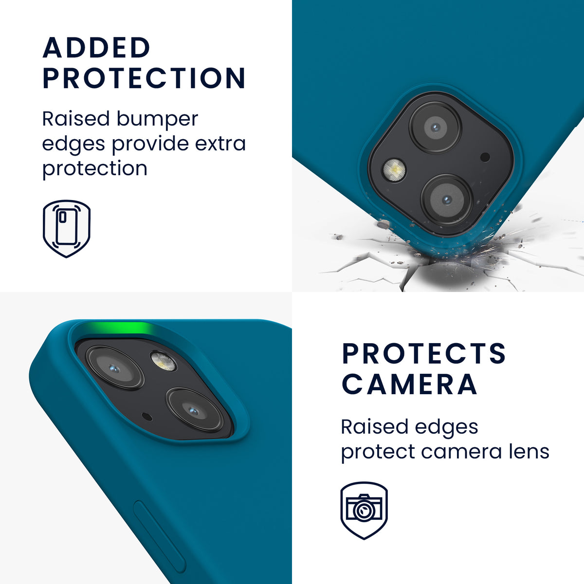 kwmobile Handyhülle für iPhone 13 Case - kabelloses Laden