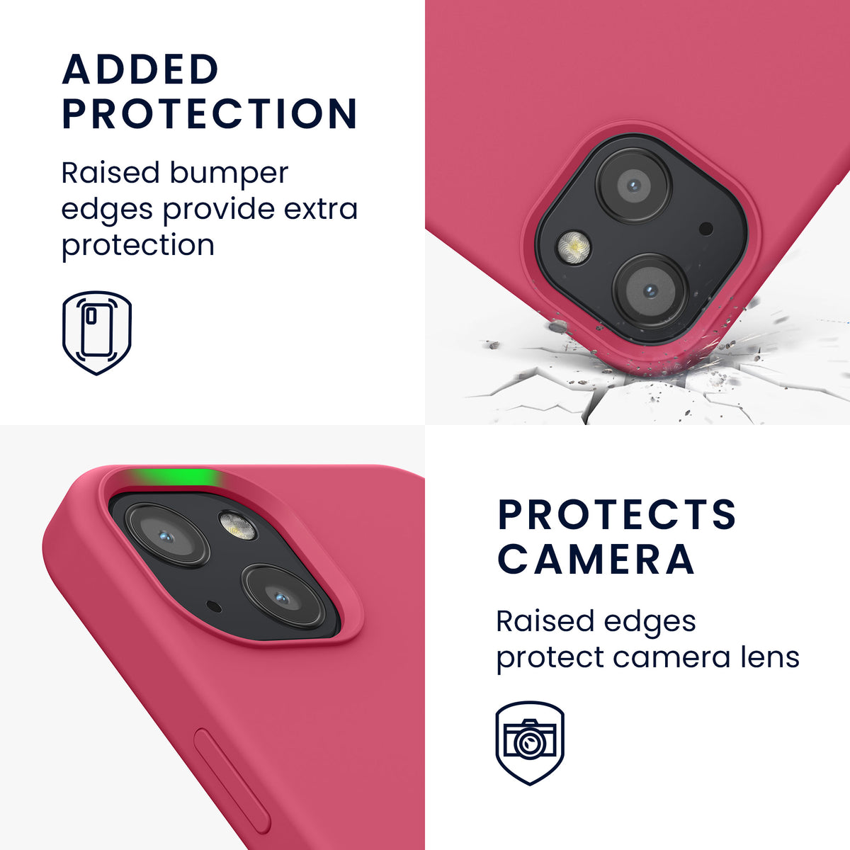 kwmobile Handyhülle für iPhone 13 Case - kabelloses Laden