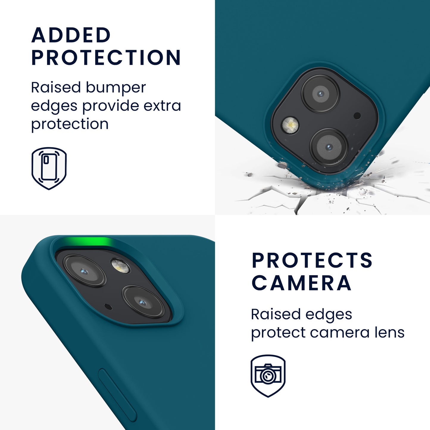 kwmobile Handyhülle für iPhone 13 Case - kabelloses Laden