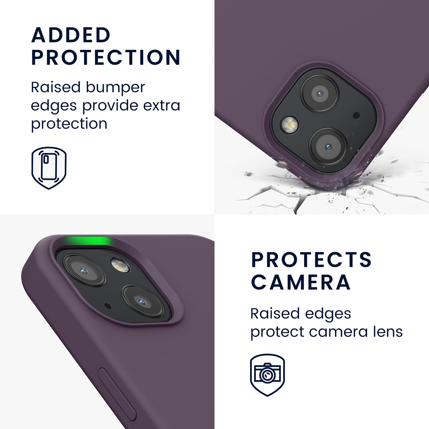 kwmobile Handyhülle für iPhone 13 Case - kabelloses Laden