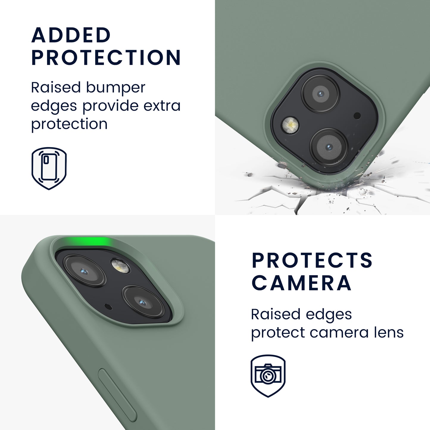 kwmobile Handyhülle für iPhone 13 Case - kabelloses Laden