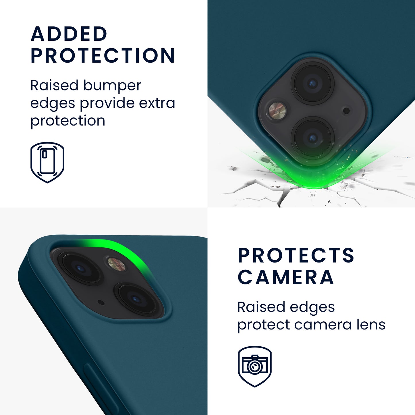kwmobile Handyhülle für iPhone 13 Case - kabelloses Laden