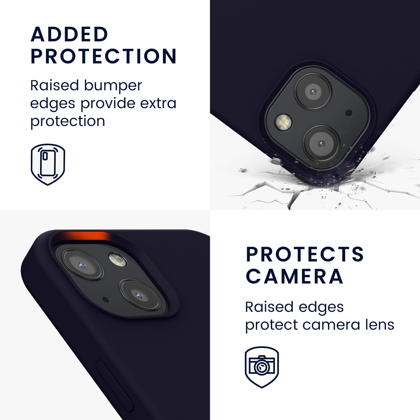 kwmobile Handyhülle für iPhone 13 Case - kabelloses Laden