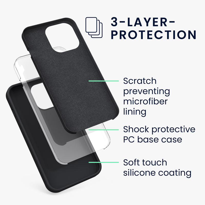 kwmobile Handyhülle für iPhone 13 Pro Case - kabelloses Laden