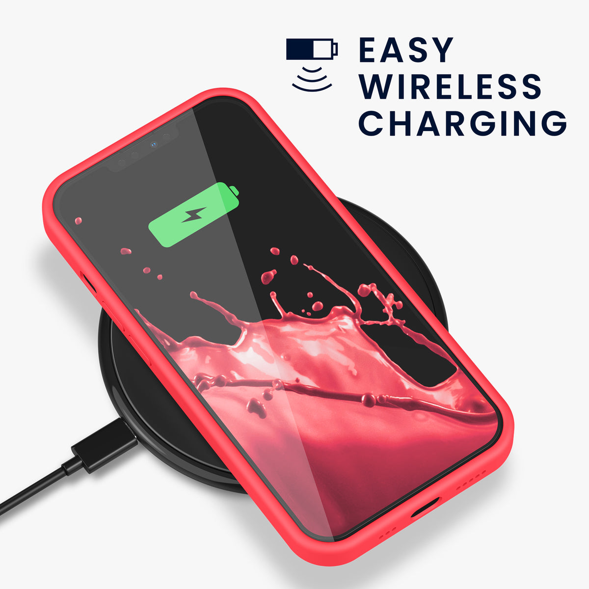 kwmobile Handyhülle für iPhone 13 Pro Case - kabelloses Laden