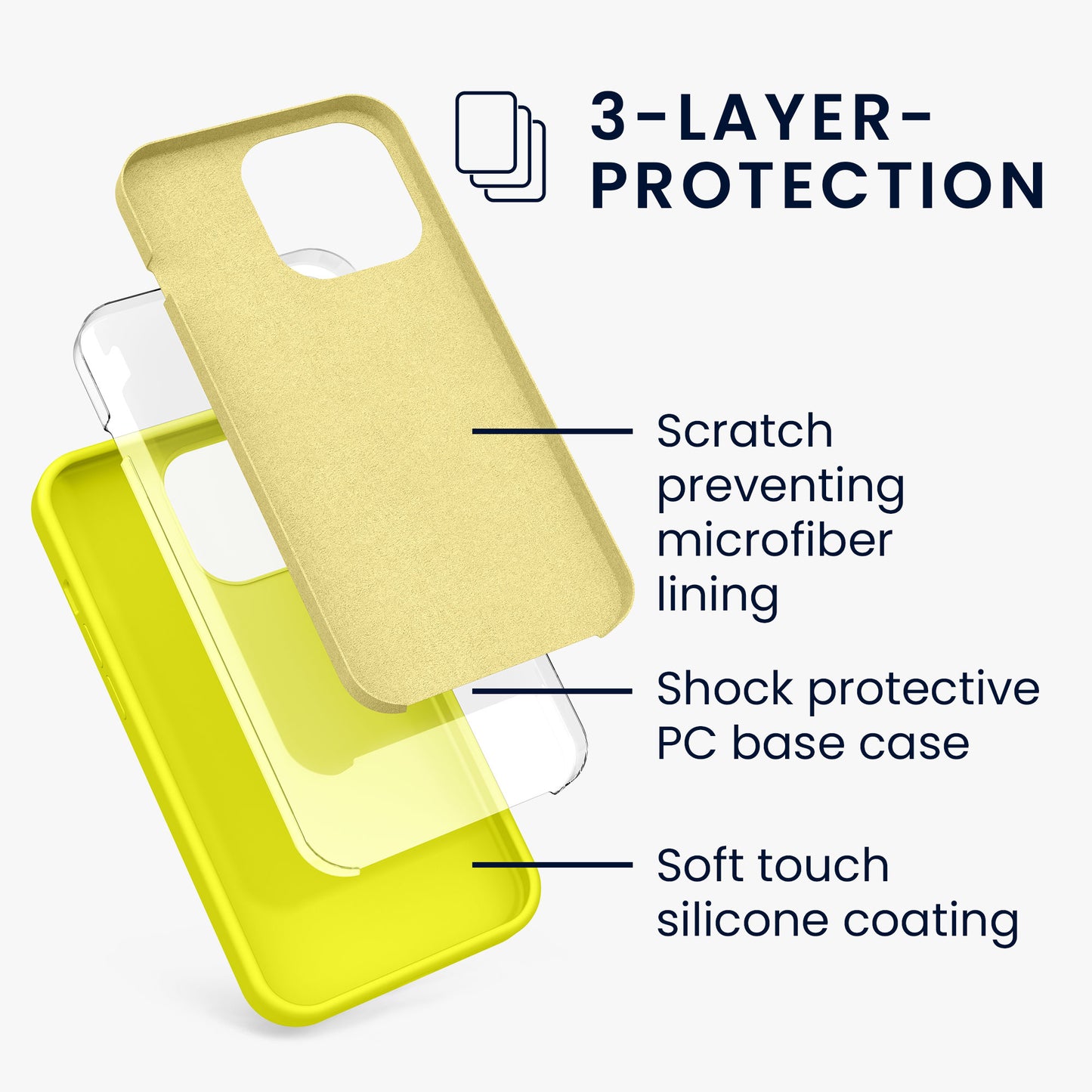kwmobile Handyhülle für iPhone 13 Pro Case - kabelloses Laden