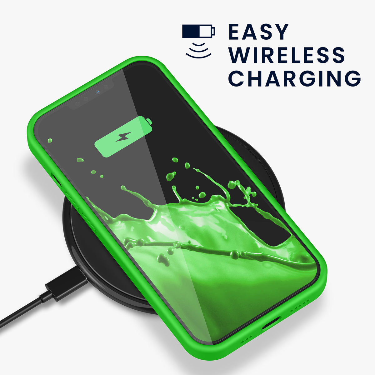 kwmobile Handyhülle für iPhone 13 Pro Case - kabelloses Laden