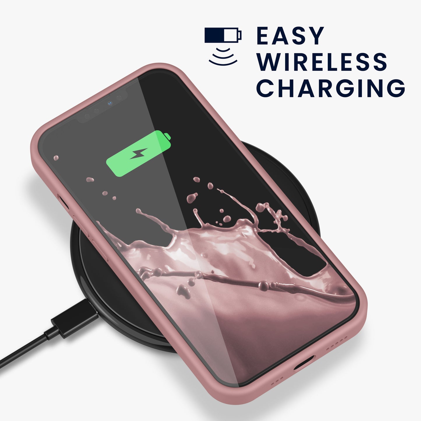 kwmobile Handyhülle für iPhone 13 Pro Case - kabelloses Laden
