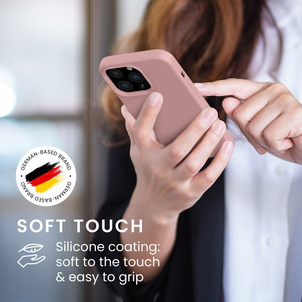kwmobile Handyhülle für iPhone 13 Pro Case - kabelloses Laden