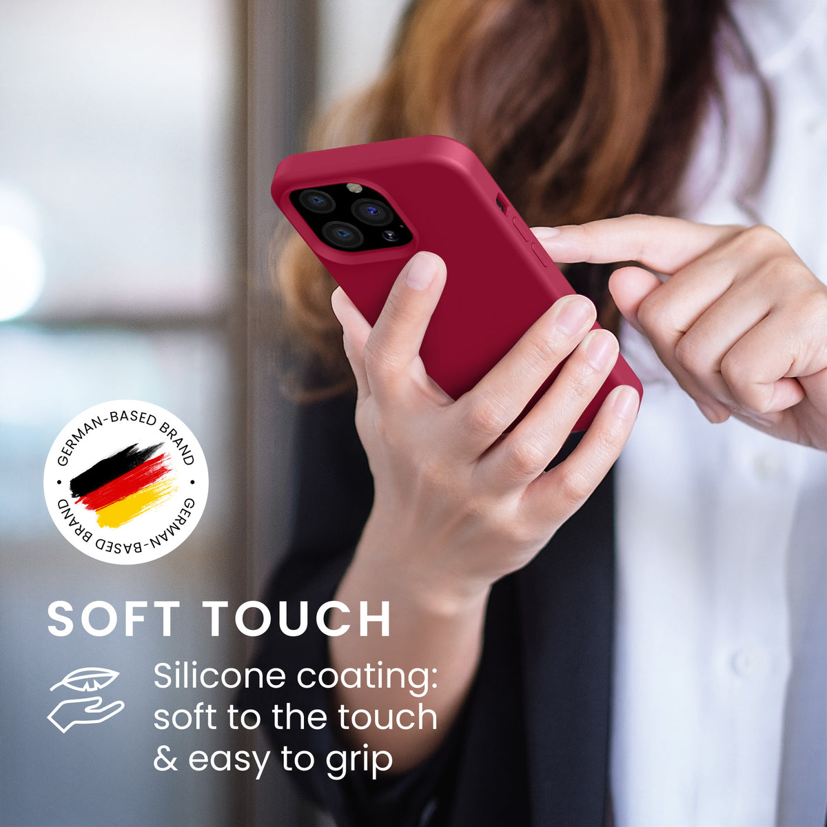 kwmobile Handyhülle für iPhone 13 Pro Case - kabelloses Laden
