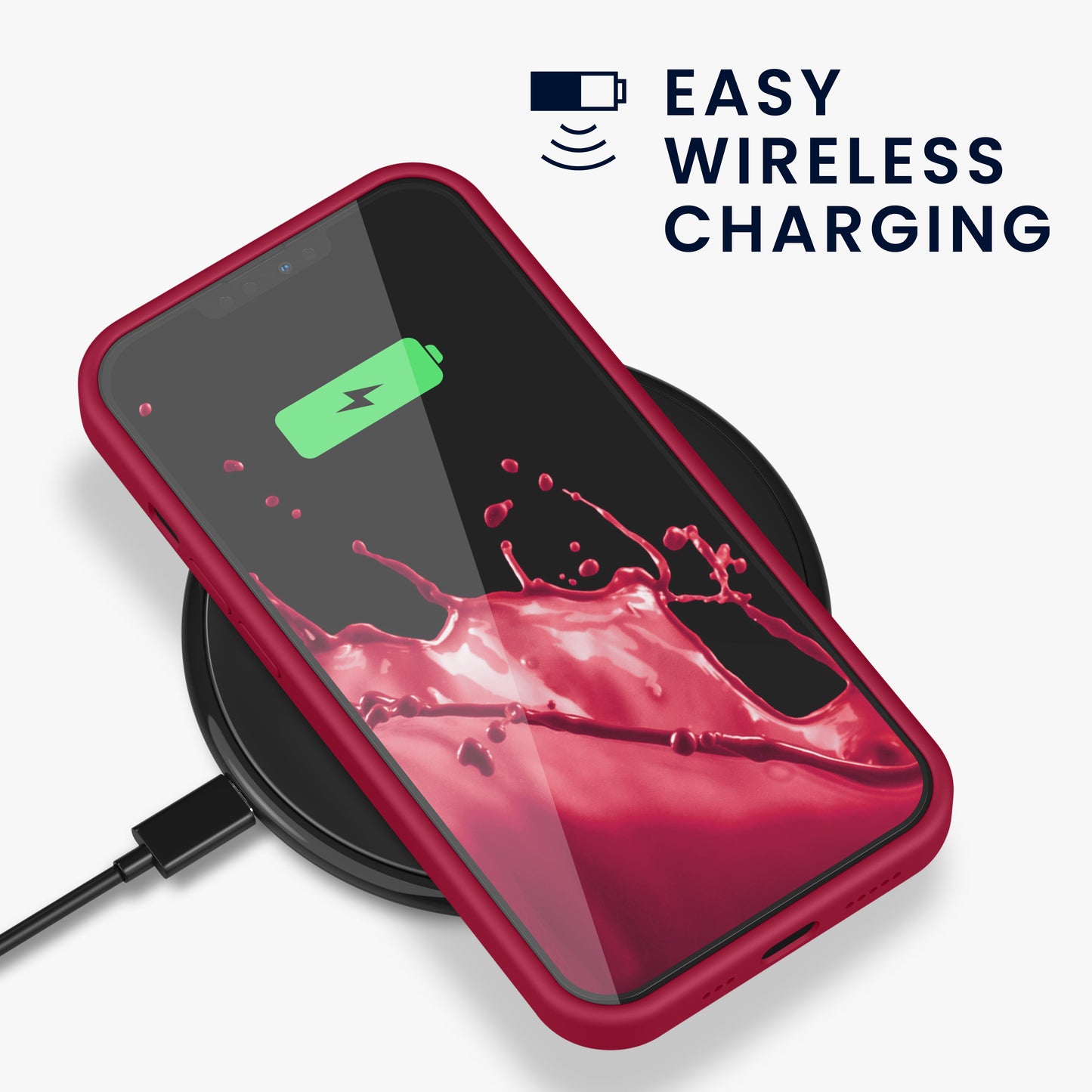 kwmobile Handyhülle für iPhone 13 Pro Case - kabelloses Laden