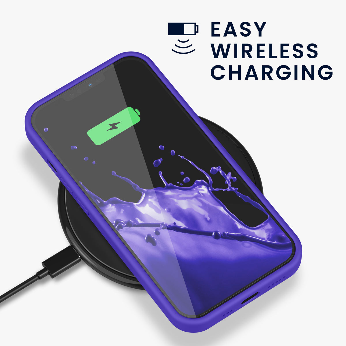 kwmobile Handyhülle für iPhone 13 Pro Case - kabelloses Laden