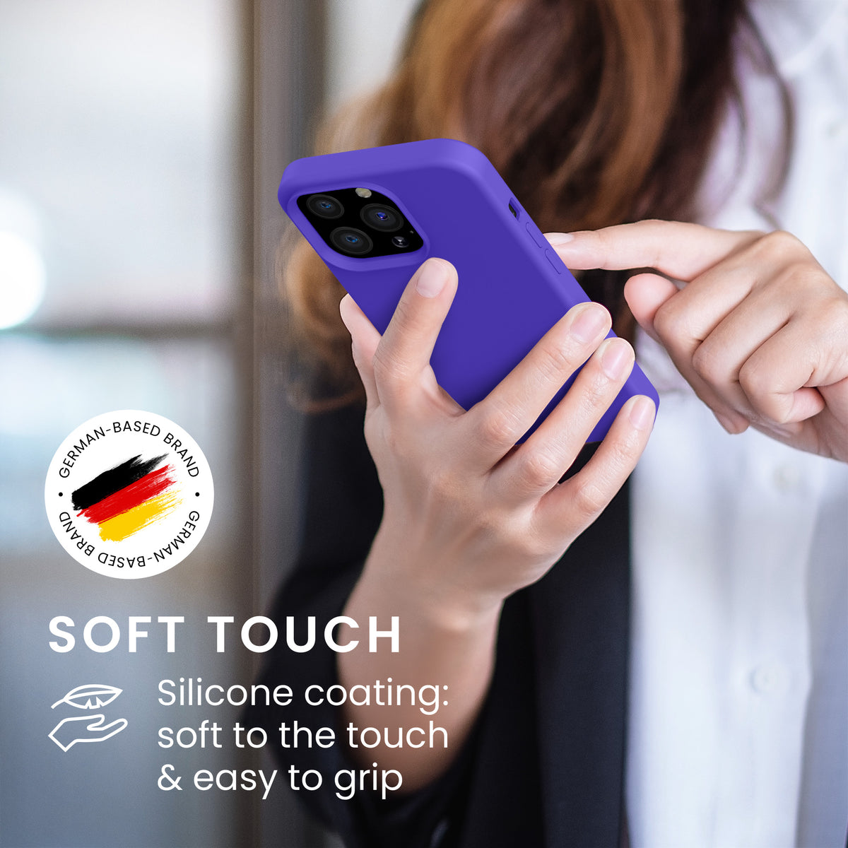 kwmobile Handyhülle für iPhone 13 Pro Case - kabelloses Laden