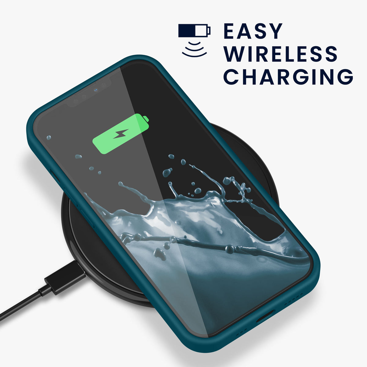 kwmobile Handyhülle für iPhone 13 Pro Case - kabelloses Laden