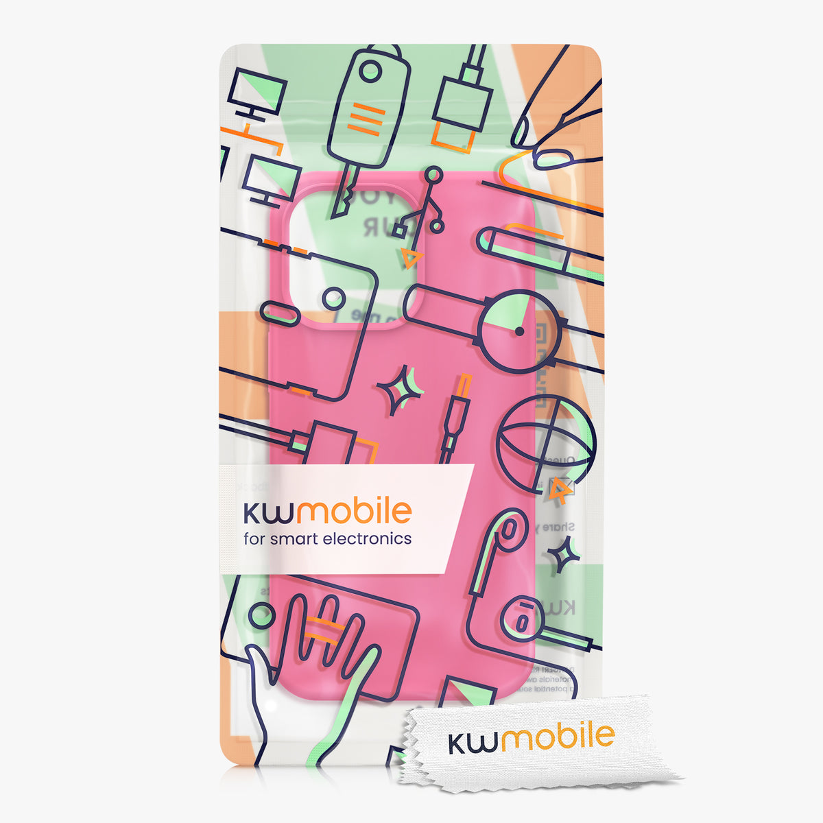 kwmobile Handyhülle für iPhone 13 Pro Case - kabelloses Laden