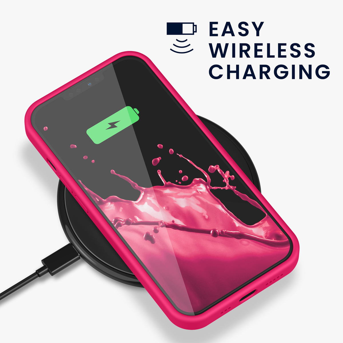 kwmobile Handyhülle für iPhone 13 Pro Case - kabelloses Laden