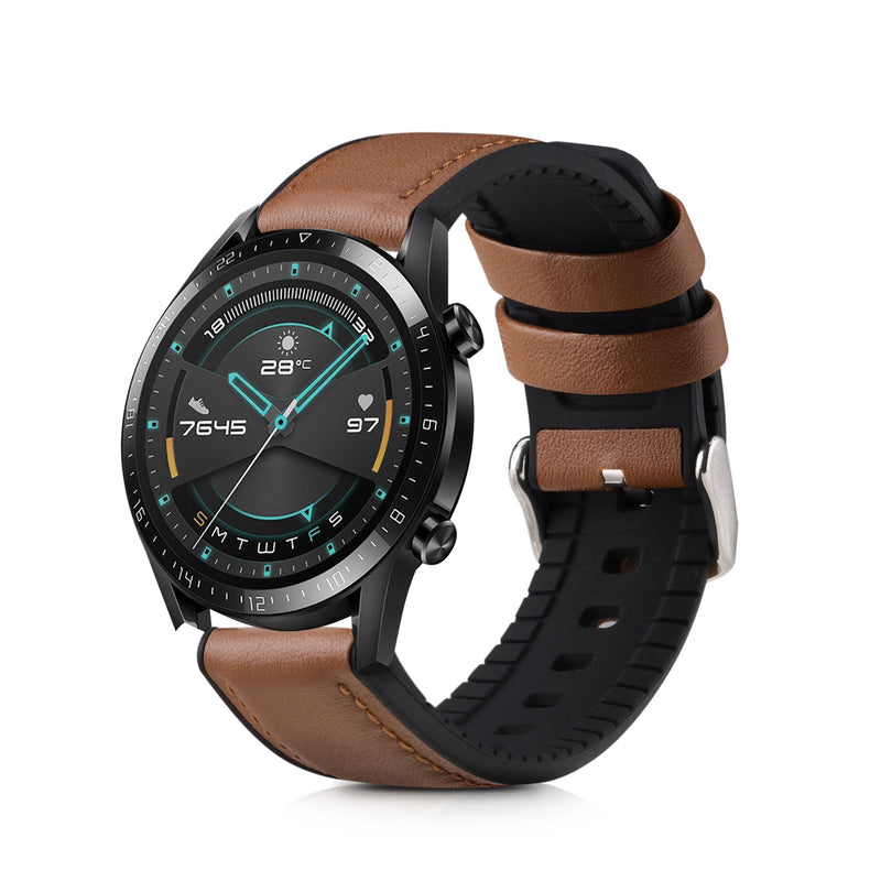 kwmobile Uhrenarmband für Huawei Watch GT / GT2 / GT3 (46mm) Armband - Ersatzarmband für Fitnesstracker mit Uhrenverschluss - Wechselarmband Smartwatch