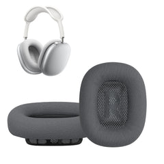 kwmobile 2x Ohr Polster für Apple AirPods Max / AirPods Max 2 Ohrpolster - Ersatz Ohrpolster - Kopfhörer Ersatzteile - Kopfhörer Ersatzpolster für Over Ear Headphones Dunkelgrau  