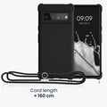kwmobile Necklace Case kompatibel mit Google Pixel 6 Pro Hülle - Cover mit Kordel zum Umhängen - Silikon Schutzhülle