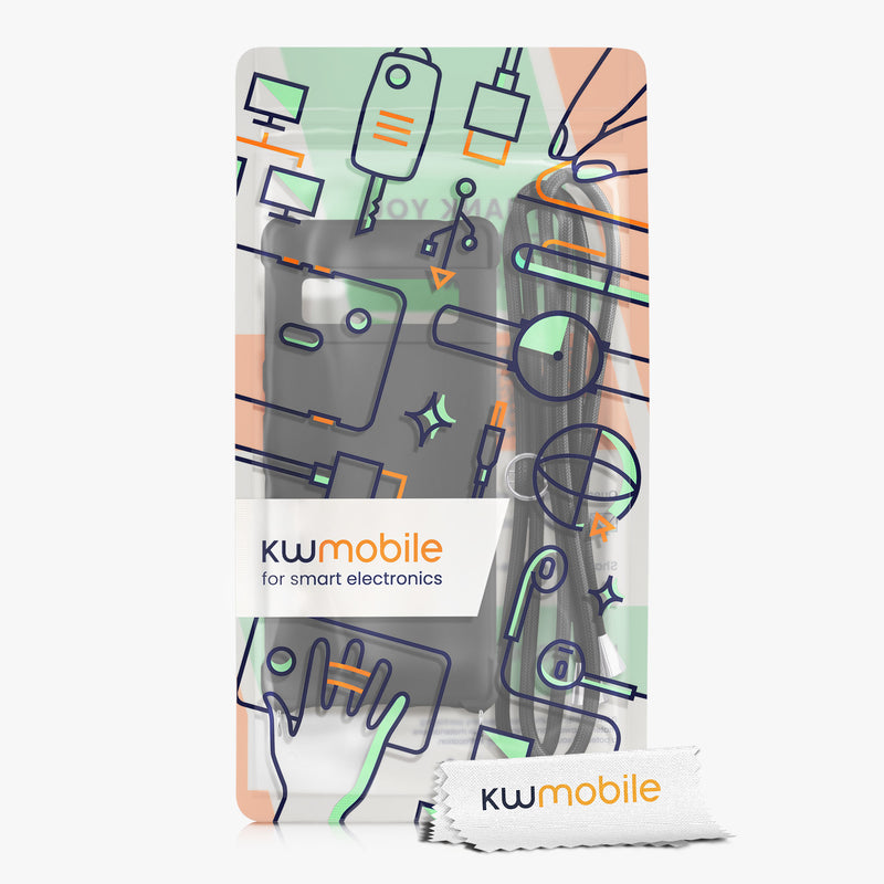 kwmobile Necklace Case kompatibel mit Google Pixel 6 Pro Hülle - Cover mit Kordel zum Umhängen - Silikon Schutzhülle