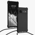 kwmobile Necklace Case kompatibel mit Google Pixel 6 Pro Hülle - Cover mit Kordel zum Umhängen - Silikon Schutzhülle